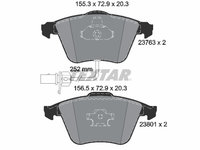 Set placute frana,frana disc punte fata (2376302 TEXTAR) AUDI,AUDI (FAW),SEAT