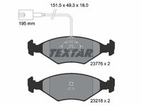 Set placute frana,frana disc punte fata (2377601 TEXTAR) FIAT,FIAT (NANJING)