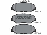 Set placute frana,frana disc punte fata (2386801 TEXTAR) ACURA,HONDA,HONDA (DONGFENG)