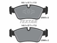 Set placute frana,frana disc punte fata (2393501 TEXTAR) BMW,BMW (BRILLIANCE)