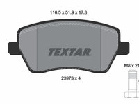 Set placute frana,frana disc punte fata (2397301 TEXTAR) DACIA,LADA,MERCEDES-BENZ,NISSAN,RENAULT