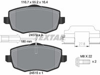 Set placute frana,frana disc punte fata (2407304 TEXTAR) LANCIA