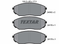 Set placute frana,frana disc punte fata (2409201 TEXTAR) JINBEI,KIA,TIANMA