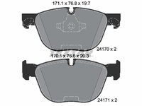 Set placute frana,frana disc punte fata (2417001 TEXTAR) BMW