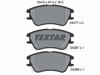 Set placute frana,frana disc punte fata (2427701 TEXTAR) DODGE,HYUNDAI,INOKOM