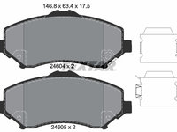 Set placute frana,frana disc punte fata (2460402 TEXTAR) CHRYSLER,DODGE,FIAT,JEEP,VW