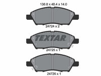 Set placute frana,frana disc punte fata (2472401 TEXTAR) DONGFENG (DFAC),NISSAN,NISSAN (DFAC),NISSAN (ZHENGZHOU),VENUCIA