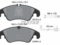 Set placute frana,frana disc punte fata (2474301 TEXTAR) AUDI,AUDI (FAW),VW (SVW)