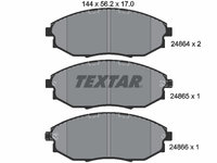 Set placute frana,frana disc punte fata (2486401 TEXTAR) CHEVROLET,CHEVROLET (SGM),DAEWOO,HOLDEN,SUZUKI