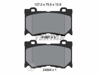 Set placute frana,frana disc punte fata (2492001 TEXTAR) INFINITI