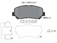 Set placute frana,frana disc punte fata (2556403 TEXTAR) JEEP,JEEP (GAC FCA)