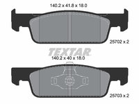 Set placute frana,frana disc punte fata (2570201 TEXTAR) DACIA,MERCEDES-BENZ,RENAULT,SMART