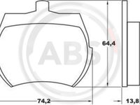 Set placute frana,frana disc punte fata (36011 ABS) AUSTIN,AUSTIN-HEALEY,INNOCENTI,MG,ROVER,TRIUMPH,VAUXHALL,ZASTAVA