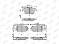 Set placute frana,frana disc punte fata (573920J JURID) OPEL,VAUXHALL