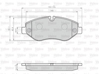 Set placute frana,frana disc punte fata (872229 VALEO) IVECO