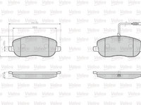 Set placute frana,frana disc punte fata (872261 VALEO) FIAT