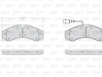 Set placute frana,frana disc punte fata (873121 VALEO) RENAULT,RENAULT TRUCKS