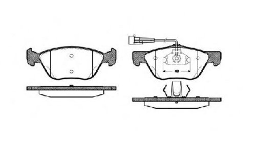 Set placute frana, frana disc punte fata ALFA