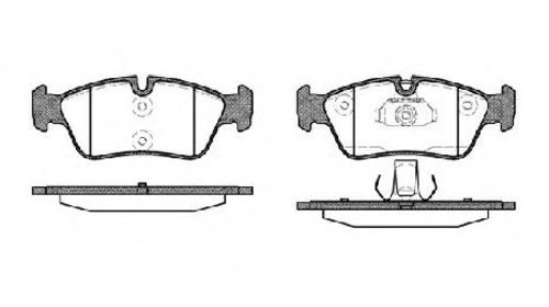 Set placute frana, frana disc punte fata BMW 