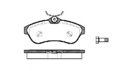 Set placute frana, frana disc punte fata CITR