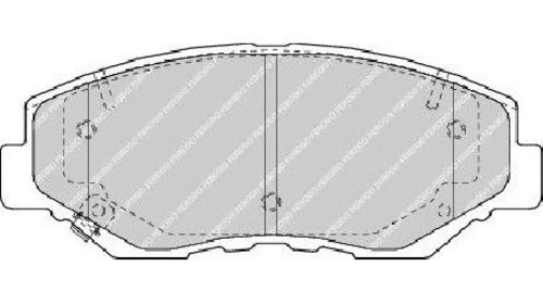 Set placute frana, frana disc punte fata HOND