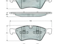 Set placute frana,frana disc punte fata (MT477 MTR) MERCEDES-BENZ