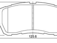 Set placute frana,frana disc punte fata (MT585 MTR) DAIHATSU,FORD,FORD AUSTRALIA,MAZDA,SUBARU,SUZUKI