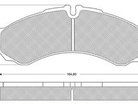 Set placute frana,frana disc punte fata (MT633 MTR) IVECO