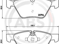 Set placute frana,frana disc punte fata (P06036 ABS) BMW,BMW (BRILLIANCE)