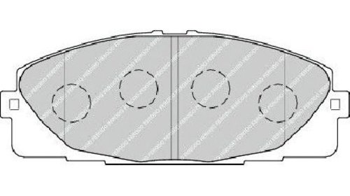 Set placute frana, frana disc punte fata TOYO