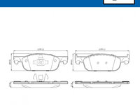 Set placute frana,frana disc punte fata (VKBP80020 SKF) DACIA,LADA,RENAULT