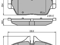 Set placute frana,frana disc punte fata (VKBP80079 SKF) BMW,MINI