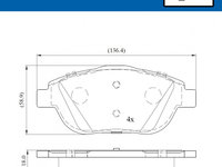 Set placute frana,frana disc punte fata (VKBP80098 SKF) Citroen,DS,OPEL,PEUGEOT,VAUXHALL