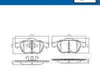 Set placute frana,frana disc punte fata (VKBP80133 SKF) RENAULT