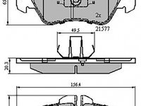 Set placute frana,frana disc punte fata (VKBP80254 SKF) MERCEDES-BENZ,VW