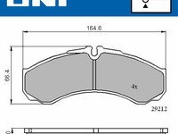 Set placute frana,frana disc punte fata (VKBP80507 SKF) IVECO