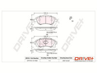 Set placute frana,frana disc punte fata (DP1010101053 DRIVE) OPEL,VAUXHALL