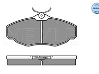 Set placute frana,frana disc punte fata (0252345219 MEYLE) LAND ROVER