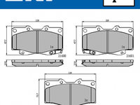 Set placute frana,frana disc punte fata (VKBP80247A SKF) GREAT WALL,TOYOTA,VW