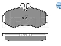 Set placute frana,frana disc punte fata (0252302220 MEYLE) MERCEDES-BENZ