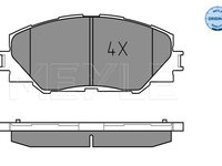 Set placute frana,frana disc punte fata (0252433717 MEYLE) TOYOTA