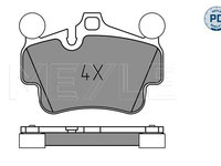 Set placute frana,frana disc punte fata (0252404917PD MEYLE) PORSCHE