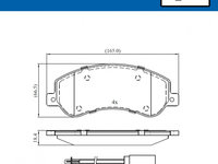 Set placute frana,frana disc punte fata (VKBP80091E SKF) FORD,VW