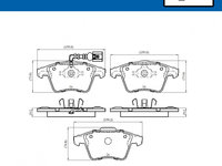 Set placute frana,frana disc punte fata (VKBP80042E SKF) VW