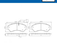 Set placute frana,frana disc punte fata (VKBP80137E SKF) Citroen,FIAT,PEUGEOT