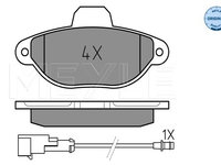 Set placute frana,frana disc punte fata (0252143617W MEYLE) FIAT,LANCIA