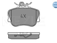 Set placute frana,frana disc punte fata (0252143920 MEYLE) MERCEDES-BENZ