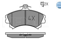 Set placute frana,frana disc punte fata (0252192015 MEYLE) MITSUBISHI,VOLVO