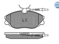 Set placute frana,frana disc punte fata (0252167419W MEYLE) Citroen,PEUGEOT