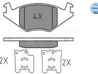 Set placute frana,frana disc punte fata (0252088917 MEYLE) SEAT,VW